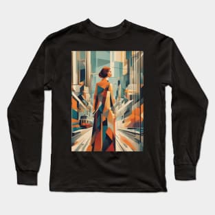 A Woman and a Tram 007 -Soviet realism - Trams are Awesome! Long Sleeve T-Shirt